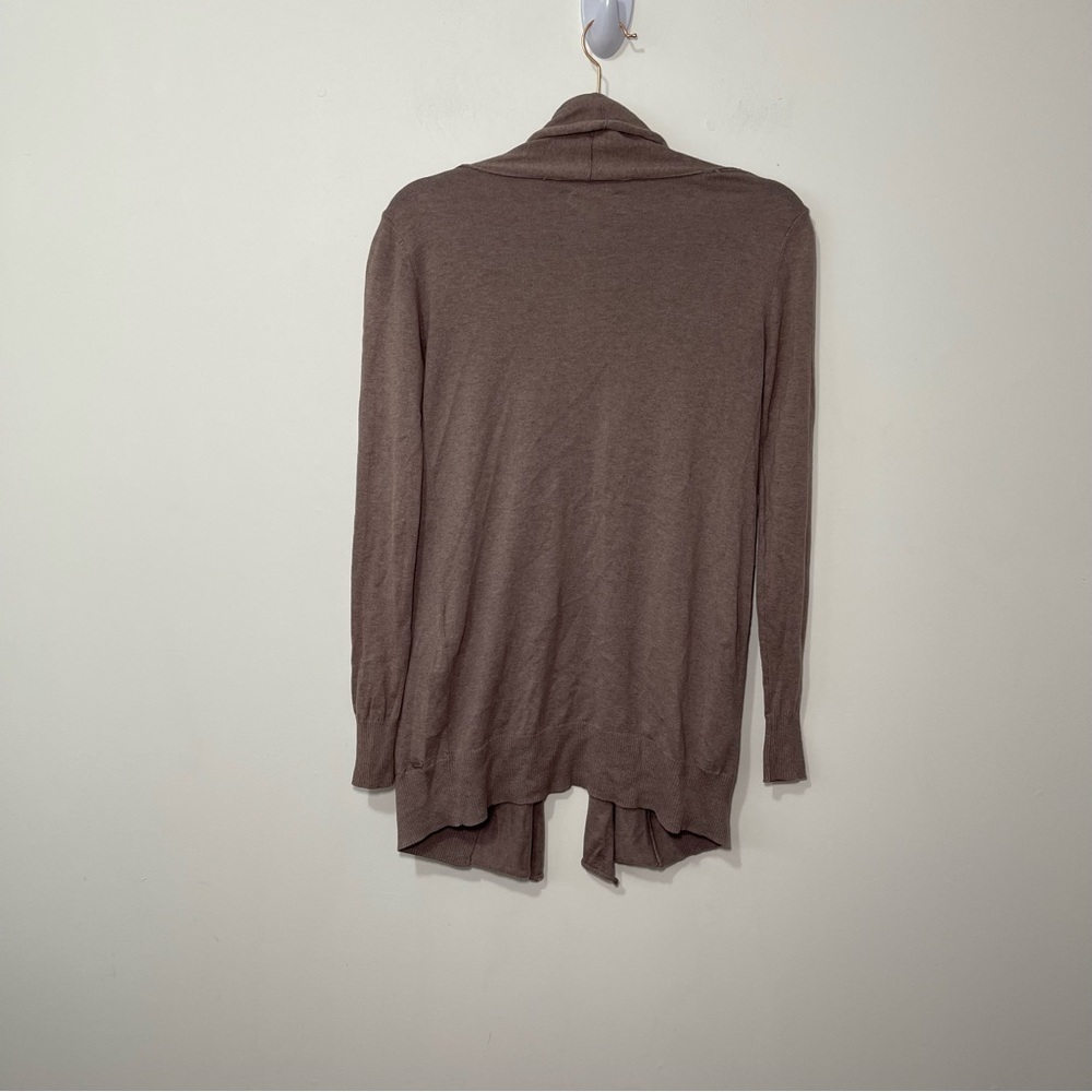 Aritzia Wilfred women’s taupe flaubert Silk and Cashmere blend open cardigan XS - Picture 5 of 7